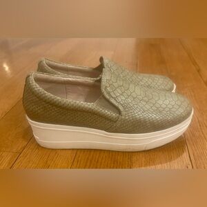 J Slides Tan Slip-On Sneakers Size 7